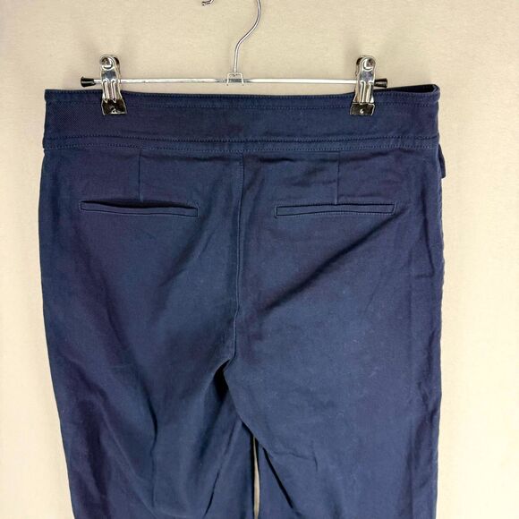 J. Crew Navy‎ Distressed Flare Bottom Pants Womens Size 10P - Picture 5 of 10
